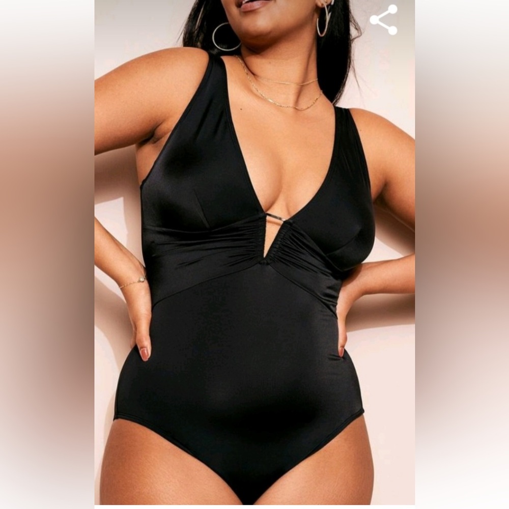 Adore me black bathing suit 3X